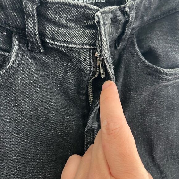 Zara kids Black Jeans, size 6, raw‎ hem - Picture 2 of 7